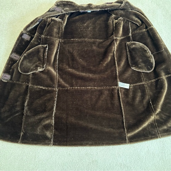 Faux Suede or Shearling Fur-Lined St. John’s Bay Coat, Small Petite - Picture 3 of 11